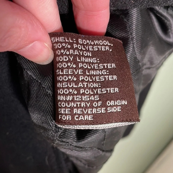 𝅺Michael Kors Wool Blend Lined 4 Button Jacket Coat Black Men’s size XL - Picture 9 of 11